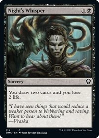 Night's Whisper, Commander: Dominaria United