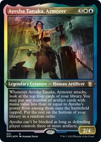Ayesha Tanaka, Armorer (Foil Etched), Commander: Dominaria United