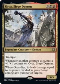 Orca, Siege Demon, Commander: Dominaria United