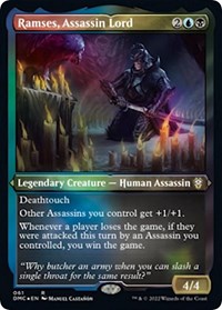 Ramses, Assassin Lord (Foil Etched), Commander: Dominaria United