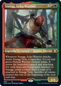 Stangg, Echo Warrior (Foil Etched), Commander: Dominaria United