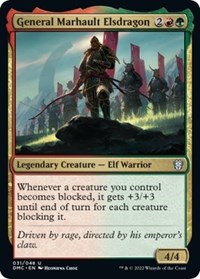 General Marhault Elsdragon, Commander: Dominaria United