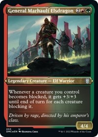 General Marhault Elsdragon (Foil Etched), Commander: Dominaria United