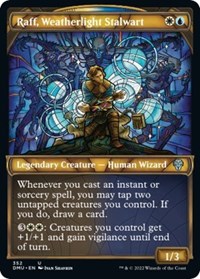 Raff, Weatherlight Stalwart (Textured Foil), Dominaria United