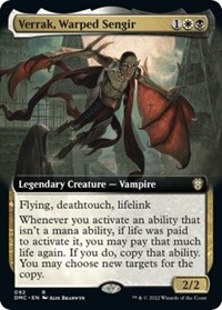 Verrak, Warped Sengir (Extended Art), Commander: Dominaria United