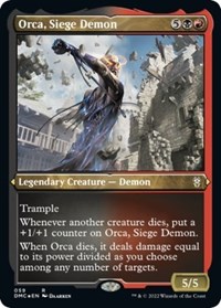 Orca, Siege Demon (Foil Etched), Commander: Dominaria United