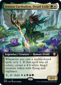 Jenson Carthalion, Druid Exile (Extended Art), Commander: Dominaria United