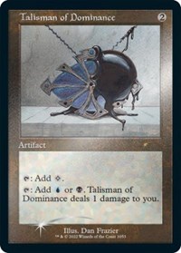 Talisman of Dominance (Retro Frame) (Foil Etched), Secret Lair Drop Series