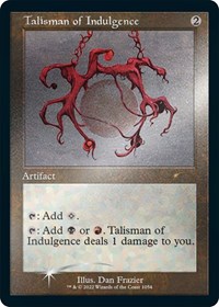 Talisman of Indulgence (Retro Frame) (Foil Etched), Secret Lair Drop Series