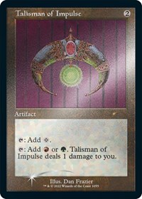 Talisman of Impulse (Retro Frame) (Foil Etched), Secret Lair Drop Series