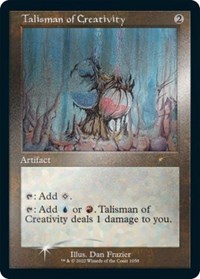 Talisman of Creativity (Retro Frame) (Foil Etched), Secret Lair Drop Series