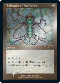 Talisman of Resilience (Retro Frame) (Foil Etched), Secret Lair Drop Series