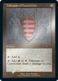 Talisman of Conviction (Retro Frame) (Foil Etched), Secret Lair Drop Series