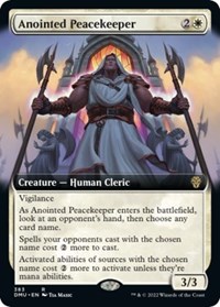 Anointed Peacekeeper (Extended Art), Dominaria United