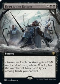 Drag to the Bottom (Extended Art), Dominaria United