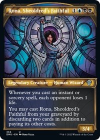 Rona, Sheoldred's Faithful (Textured Foil), Dominaria United