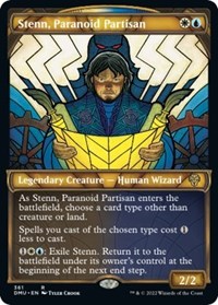 Stenn, Paranoid Partisan (Textured Foil), Dominaria United