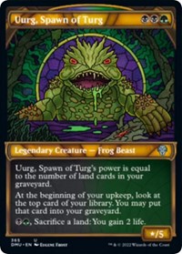 Uurg, Spawn of Turg (Textured Foil), Dominaria United