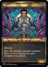 Aron, Benalia's Ruin (Textured Foil), Dominaria United