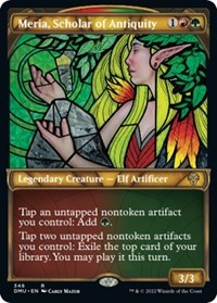 Meria, Scholar of Antiquity (Textured Foil), Dominaria United