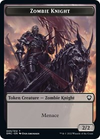 Zombie Knight // Warrior Double-Sided Token, Commander: Dominaria United
