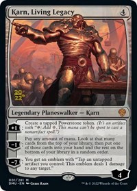 Karn, Living Legacy, Prerelease Cards