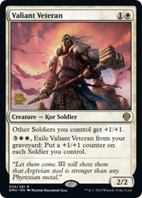Valiant Veteran, Prerelease Cards