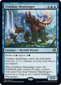 Vodalian Mindsinger, Prerelease Cards