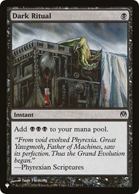 Dark Ritual (DDE), The List Reprints