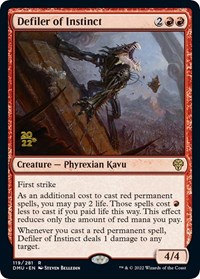 Defiler of Instinct, Prerelease Cards