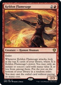 Keldon Flamesage, Prerelease Cards
