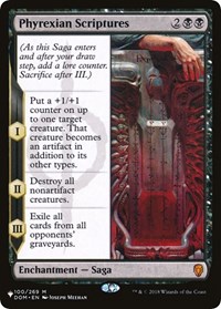 Phyrexian Scriptures, The List Reprints