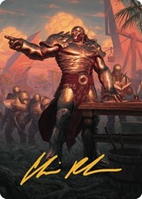 Karn, Living Legacy Art Card (1/81) (Gold-Stamped Signature), Art Series: Dominaria United
