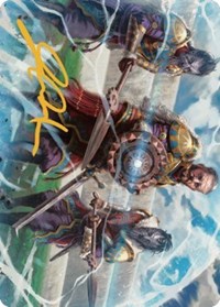 Argivian Phalanx Art Card (Gold-Stamped Signature), Art Series: Dominaria United