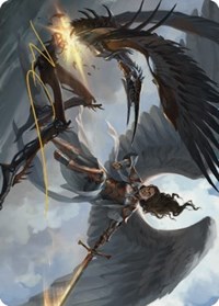 Destroy Evil Art Card (Gold-Stamped Signature), Art Series: Dominaria United