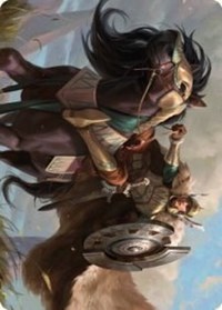 Knight of Dawn's Light Art Card, Art Series: Dominaria United