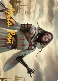 Phyrexian Missionary Art Card (Gold-Stamped Signature), Art Series: Dominaria United