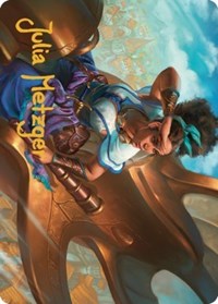 Talas Lookout Art Card (Gold-Stamped Signature), Art Series: Dominaria United
