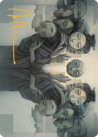 Vesuvan Duplimancy Art Card (Gold-Stamped Signature), Art Series: Dominaria United