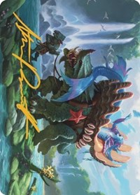Vodalian Mindsinger Art Card (Gold-Stamped Signature), Art Series: Dominaria United