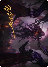 Braids, Arisen Nightmare Art Card (23/81) (Gold-Stamped Signature), Art Series: Dominaria United