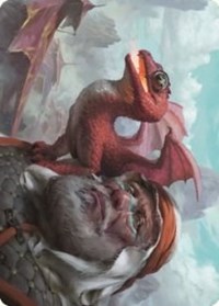 Dragon Whelp Art Card, Art Series: Dominaria United