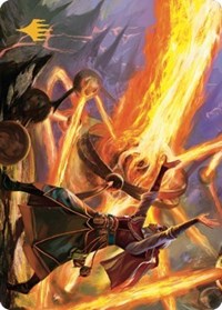 Ghitu Amplifier Art Card (Gold-Stamped Signature), Art Series: Dominaria United