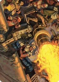 Mana Cannons Art Card (Gold-Stamped Signature), Art Series: Dominaria United