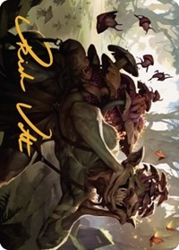 Sprouting Goblin Art Card (Gold-Stamped Signature), Art Series: Dominaria United