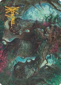 Magnigoth Sentry Art Card (Gold-Stamped Signature), Art Series: Dominaria United