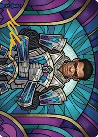 Aron, Benalia's Ruin Art Card (Gold-Stamped Signature), Art Series: Dominaria United