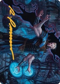 Ertai Resurrected Art Card (Gold-Stamped Signature), Art Series: Dominaria United
