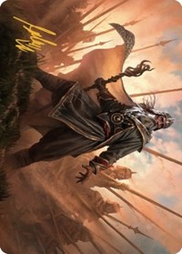 Hazezon, Shaper of Sand Art Card (Gold-Stamped Signature), Art Series: Dominaria United