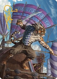 Jedit Ojanen, Mercenary Art Card (Gold-Stamped Signature), Art Series: Dominaria United